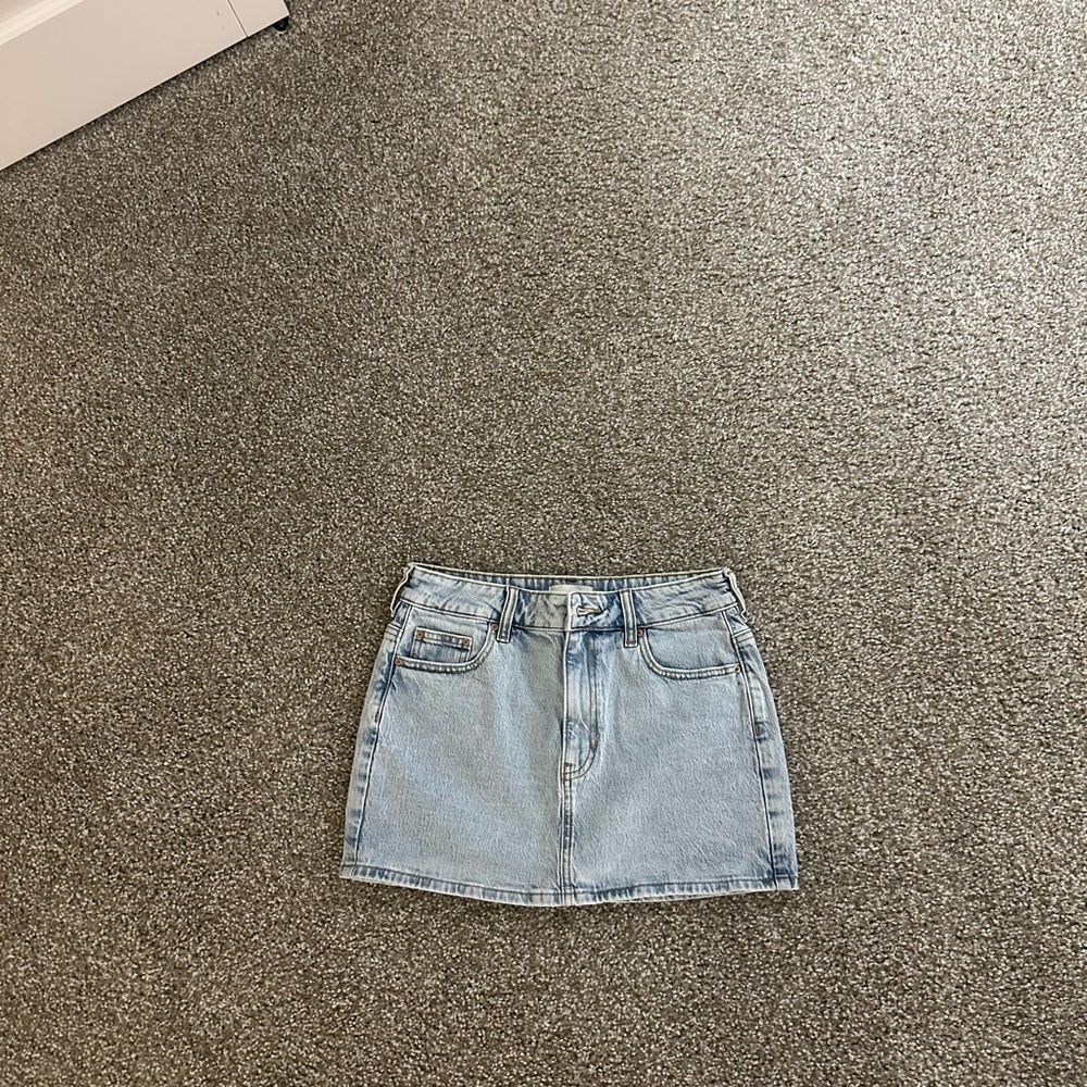 PacSun Light Blue Denim Mini Skirt